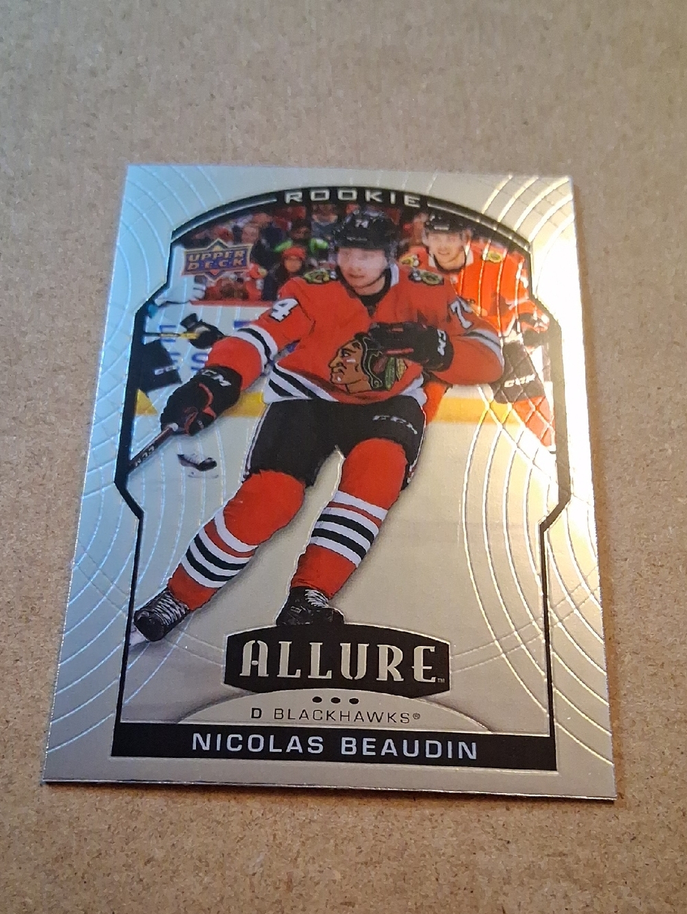 Blackhawks Upper Deck Allure Nicolas Beaudin Hockey Cards